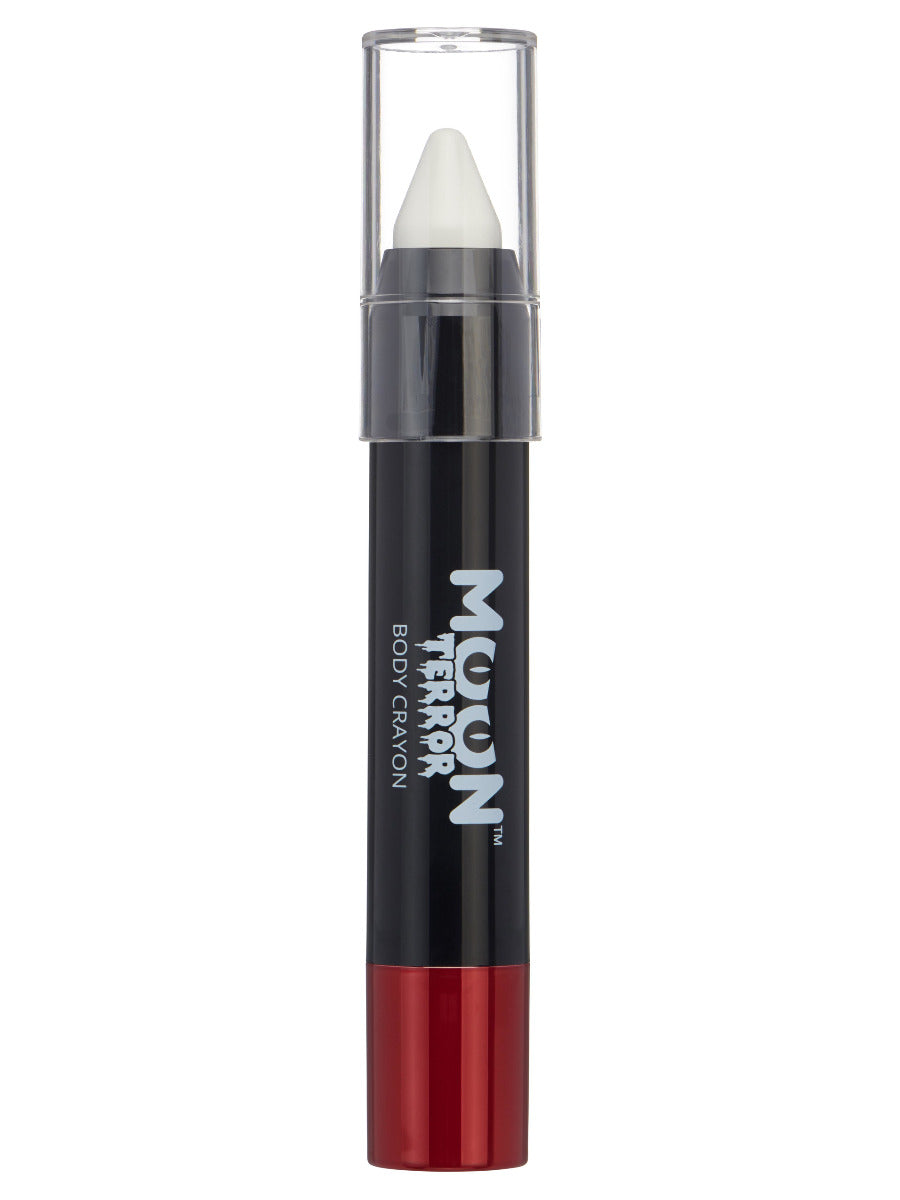 Moon Terror Halloween Body Crayons, White - 1