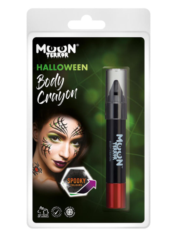 Moon Terror Halloween Body Crayons, Black - 2