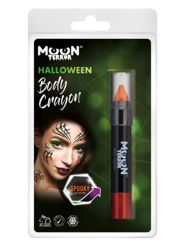 Moon Terror Halloween Body Crayons, Orange - 2