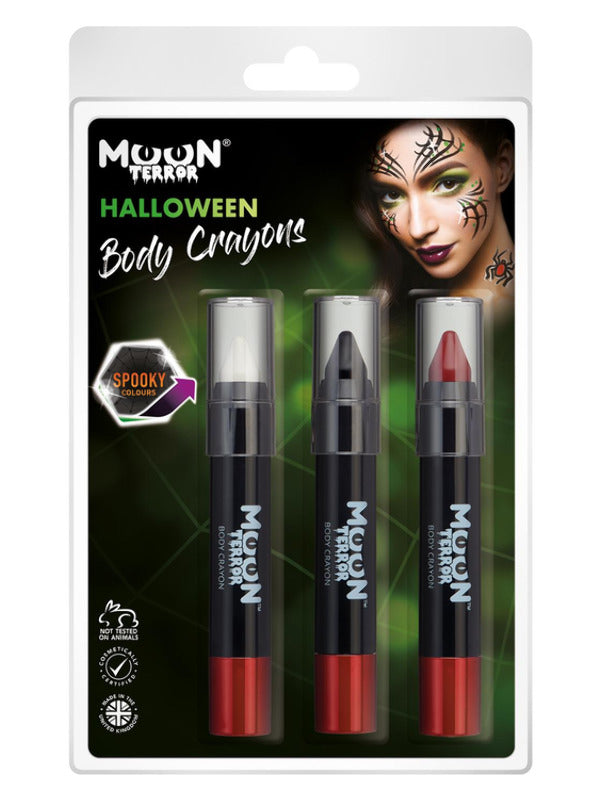 Moon Terror Halloween Body Crayons,  - 2