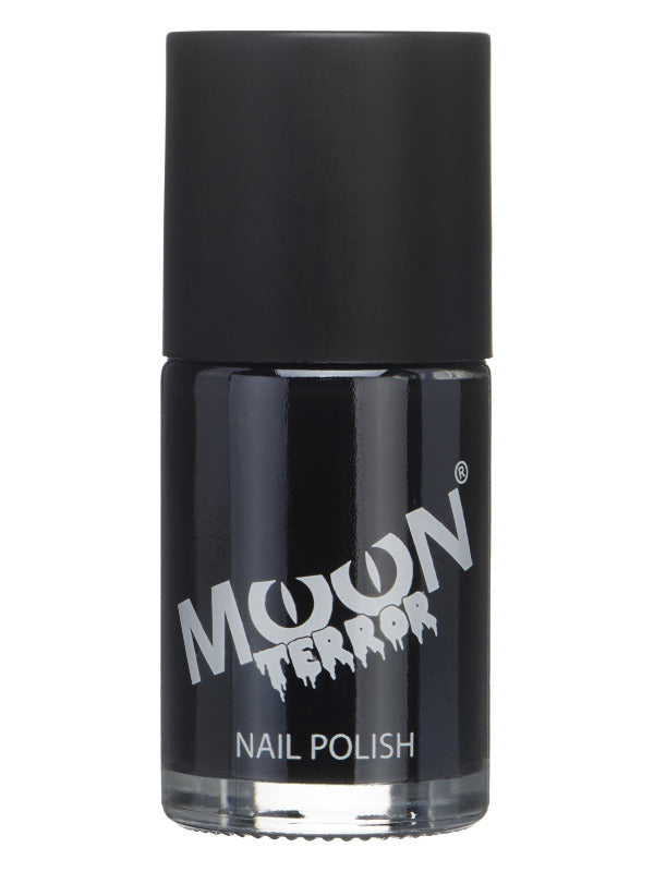 Moon Terror Halloween Nail Polish, Black - 2