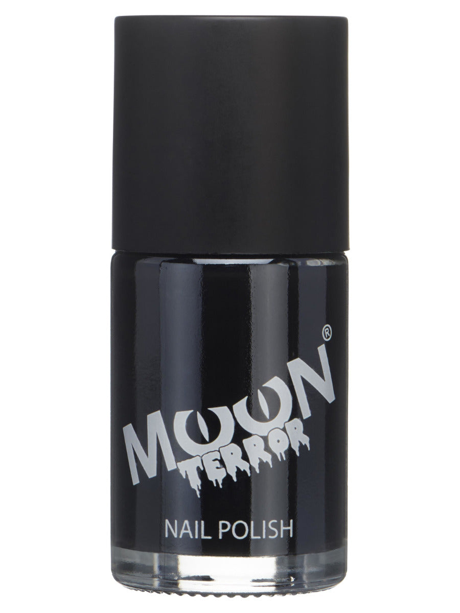 Moon Terror Halloween Nail Polish, Black - 1