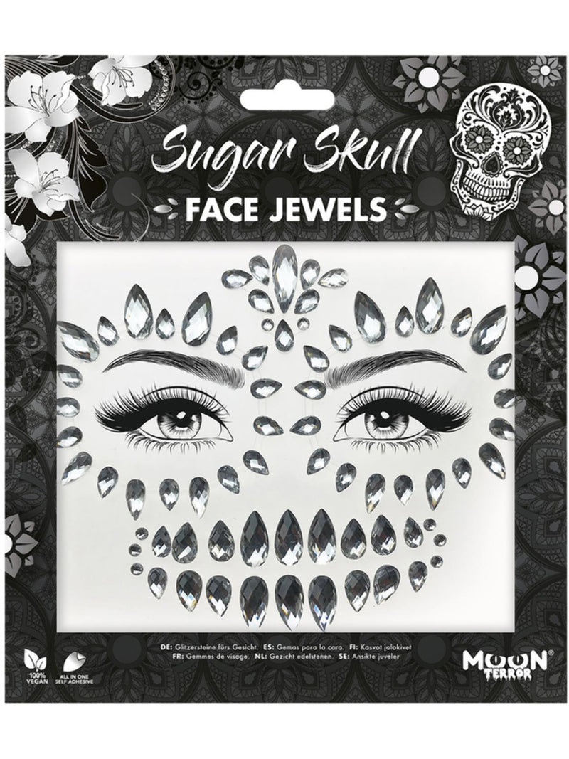 Moon Terror Face Jewels, Sugar Skull - 1