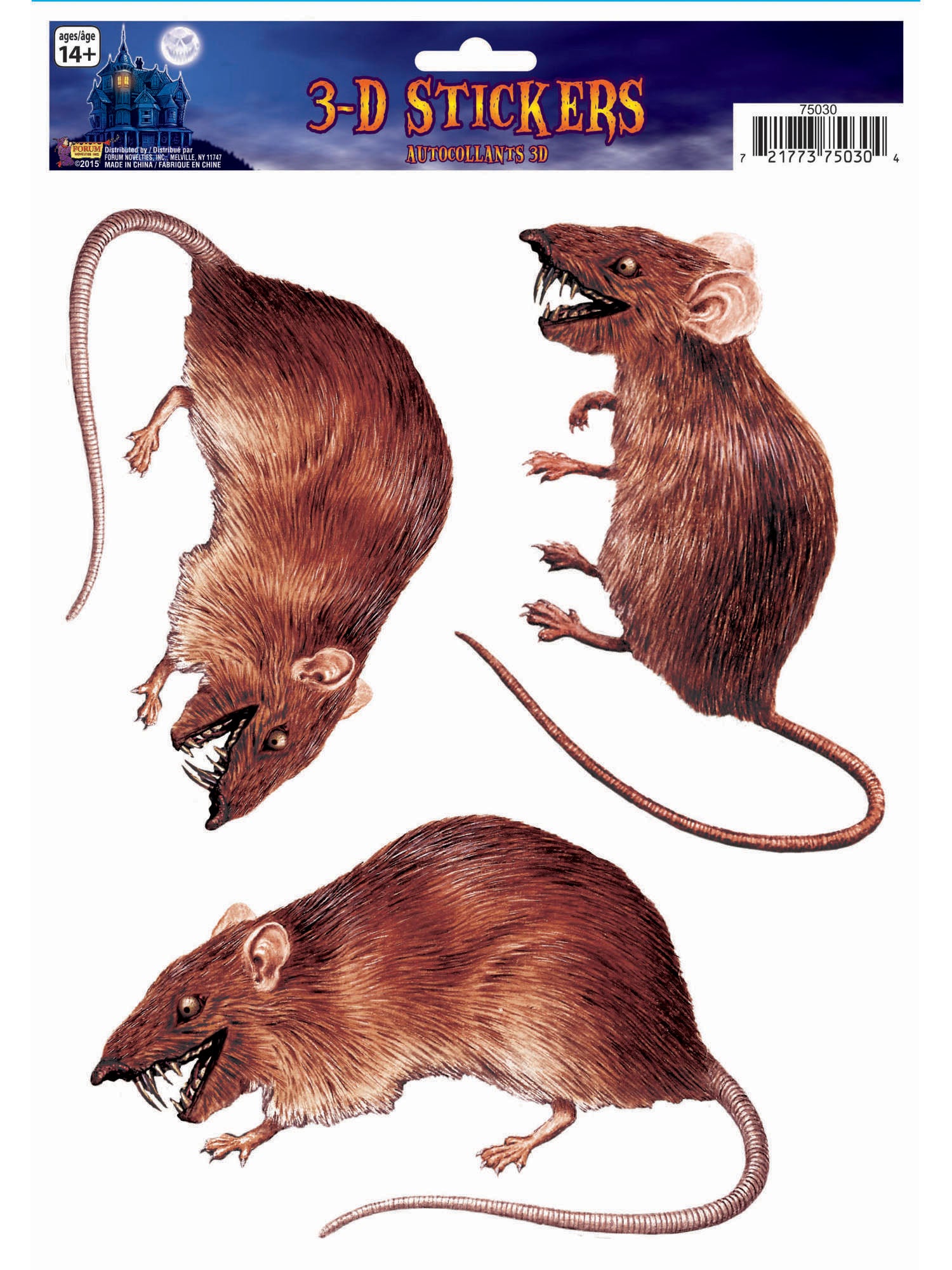 Window Sticker 3D Rat