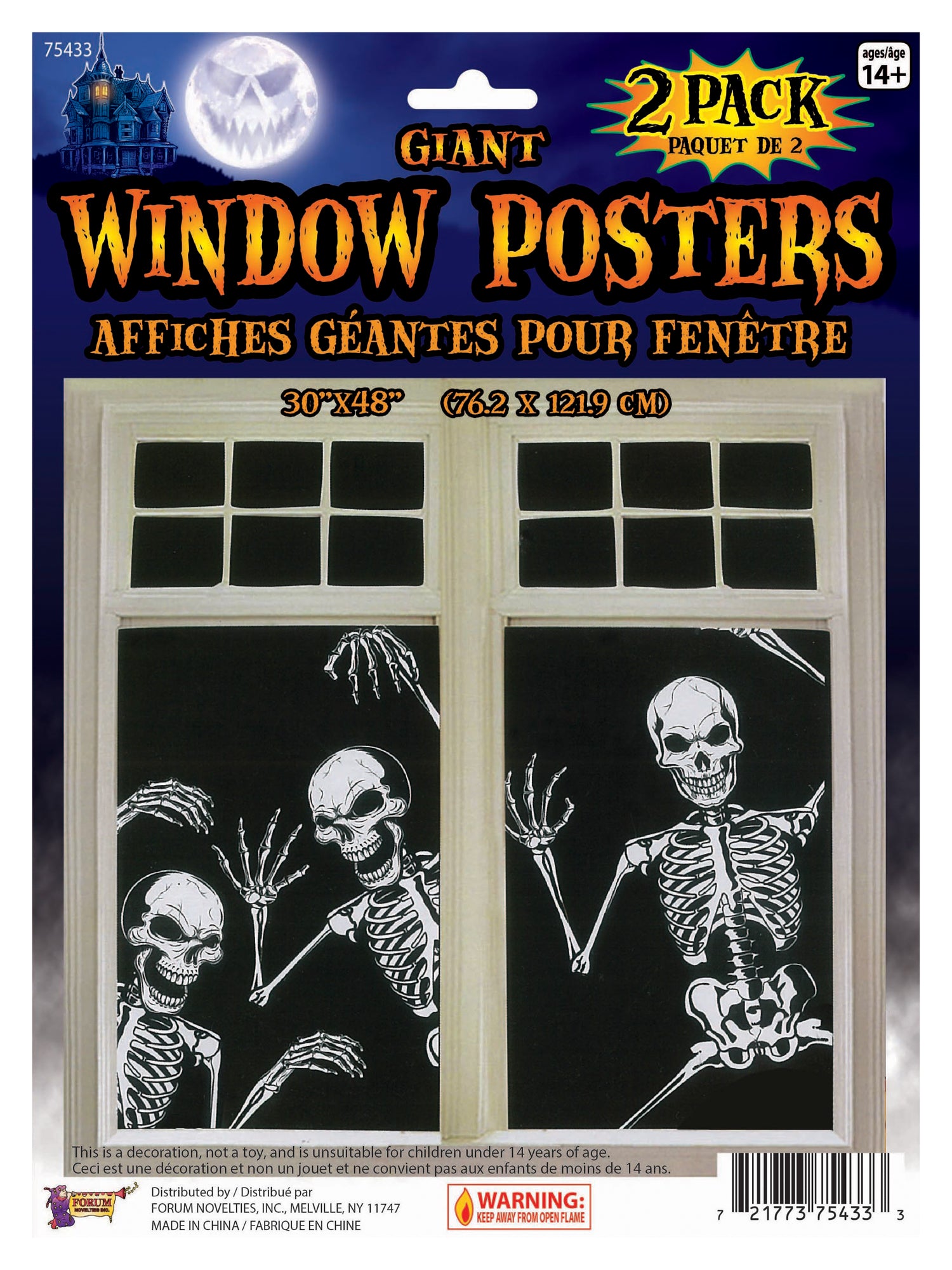 Skeleton Window Poster
