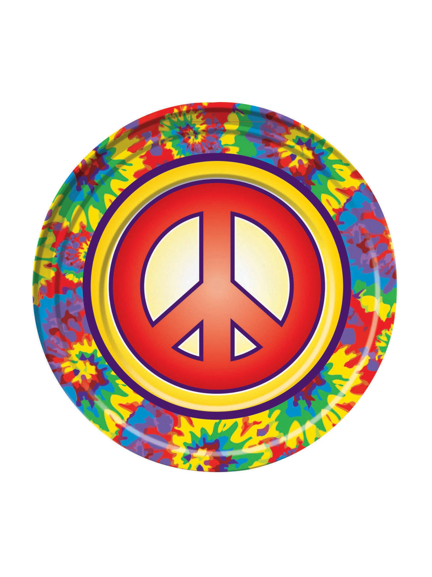 Hippie Decor - Dinner Plate 9In (8Pcs)