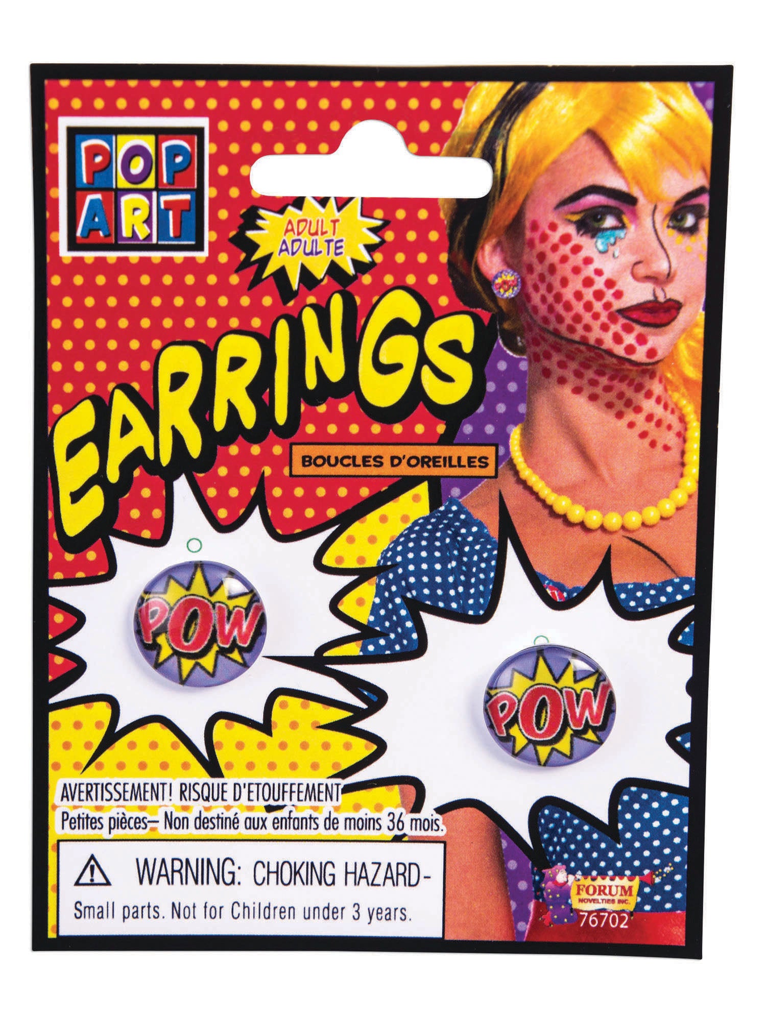 Pop Art 'Pow' Earrings