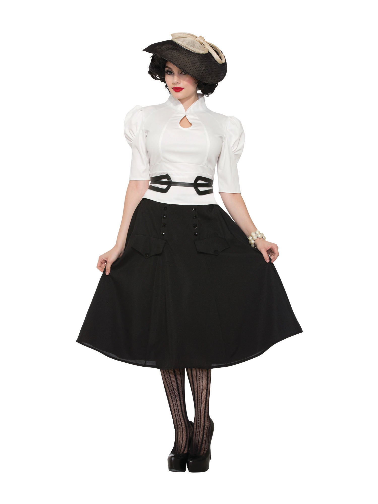 1940s White Blouse