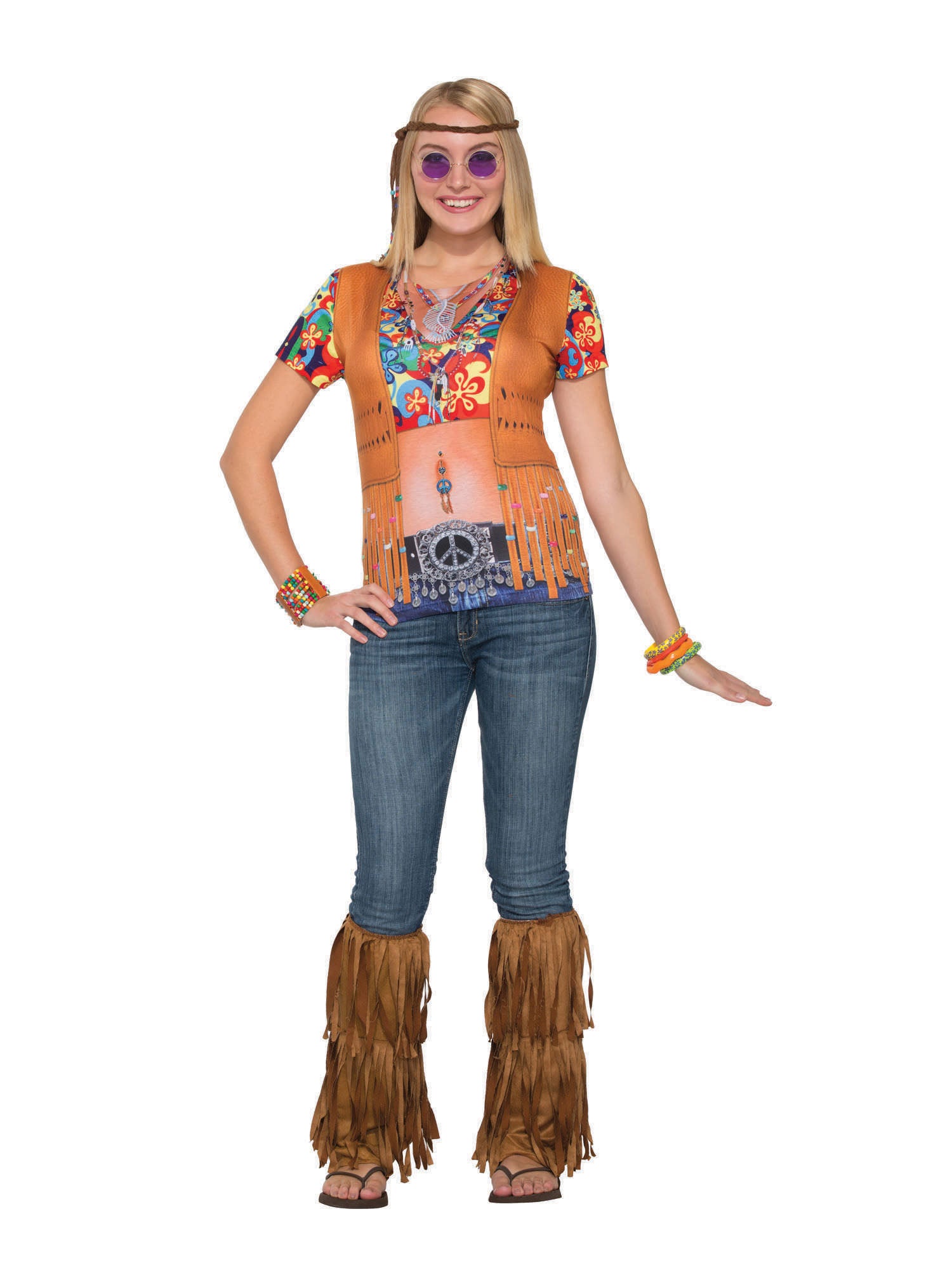 3D Tee Shirt Hippie Gal