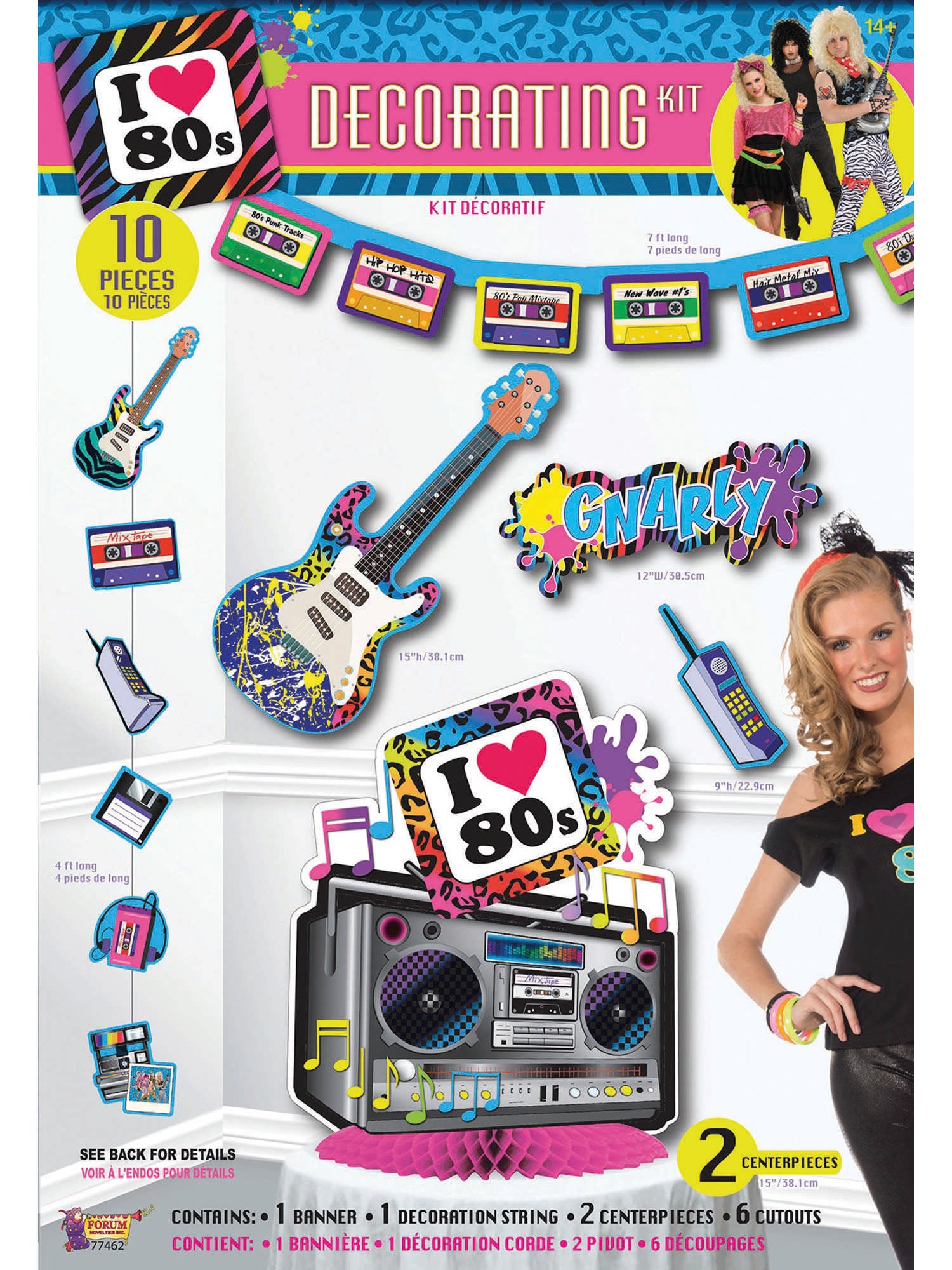 80S Party Decorating Kit