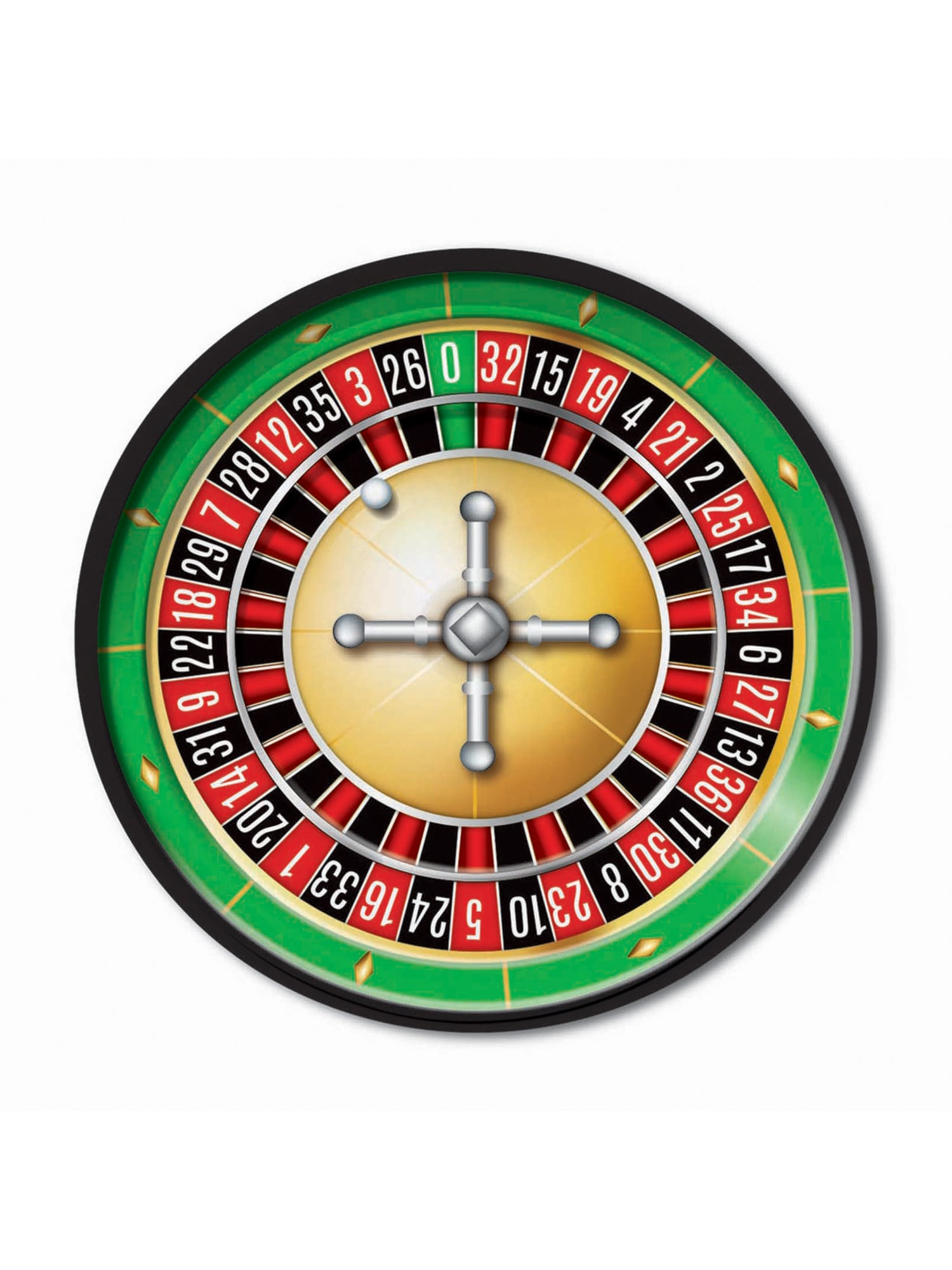 Casino Plates 9In (8Pcs)