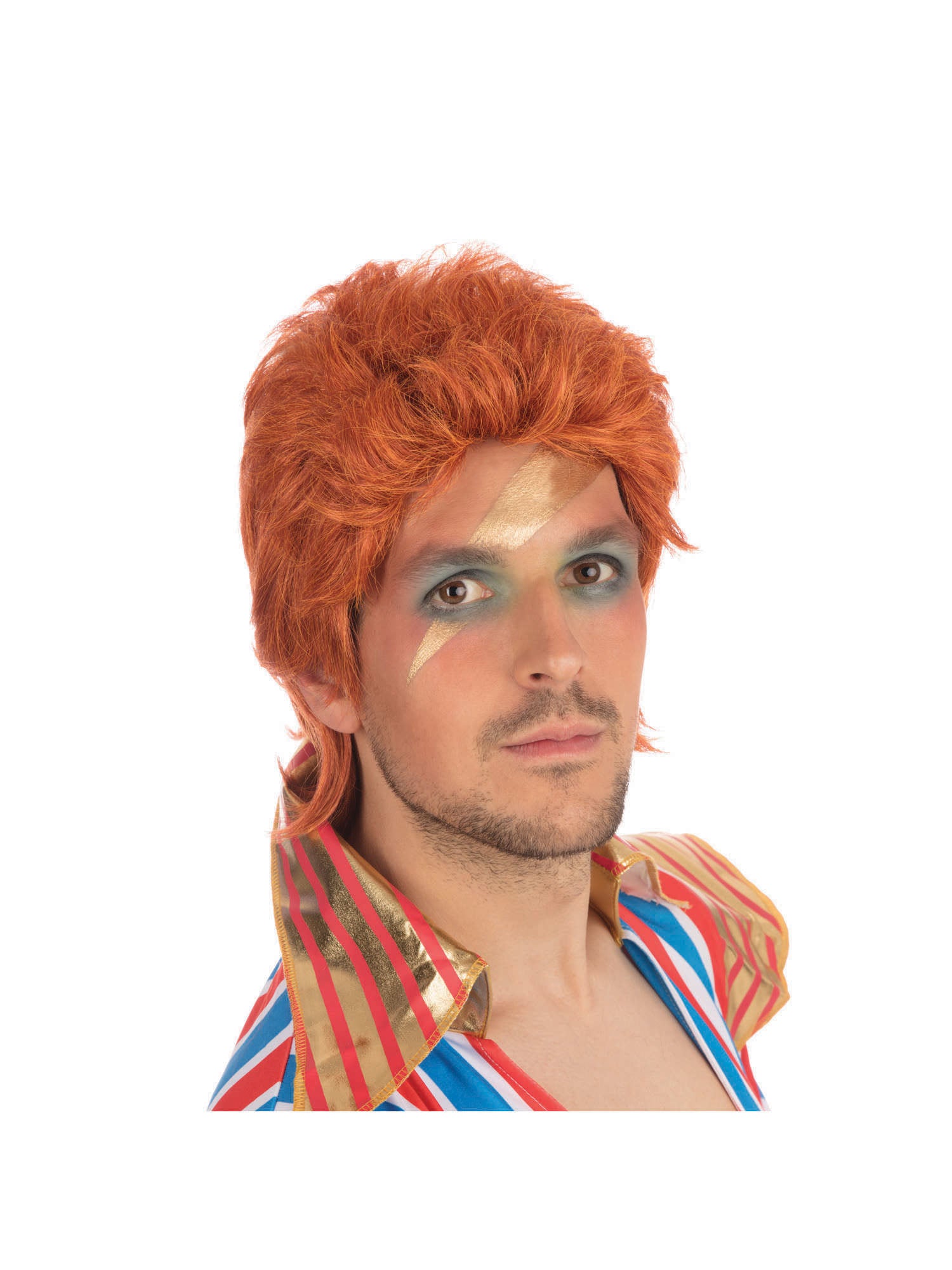 70S Rock Legend Wig (Orange) (Boxed)