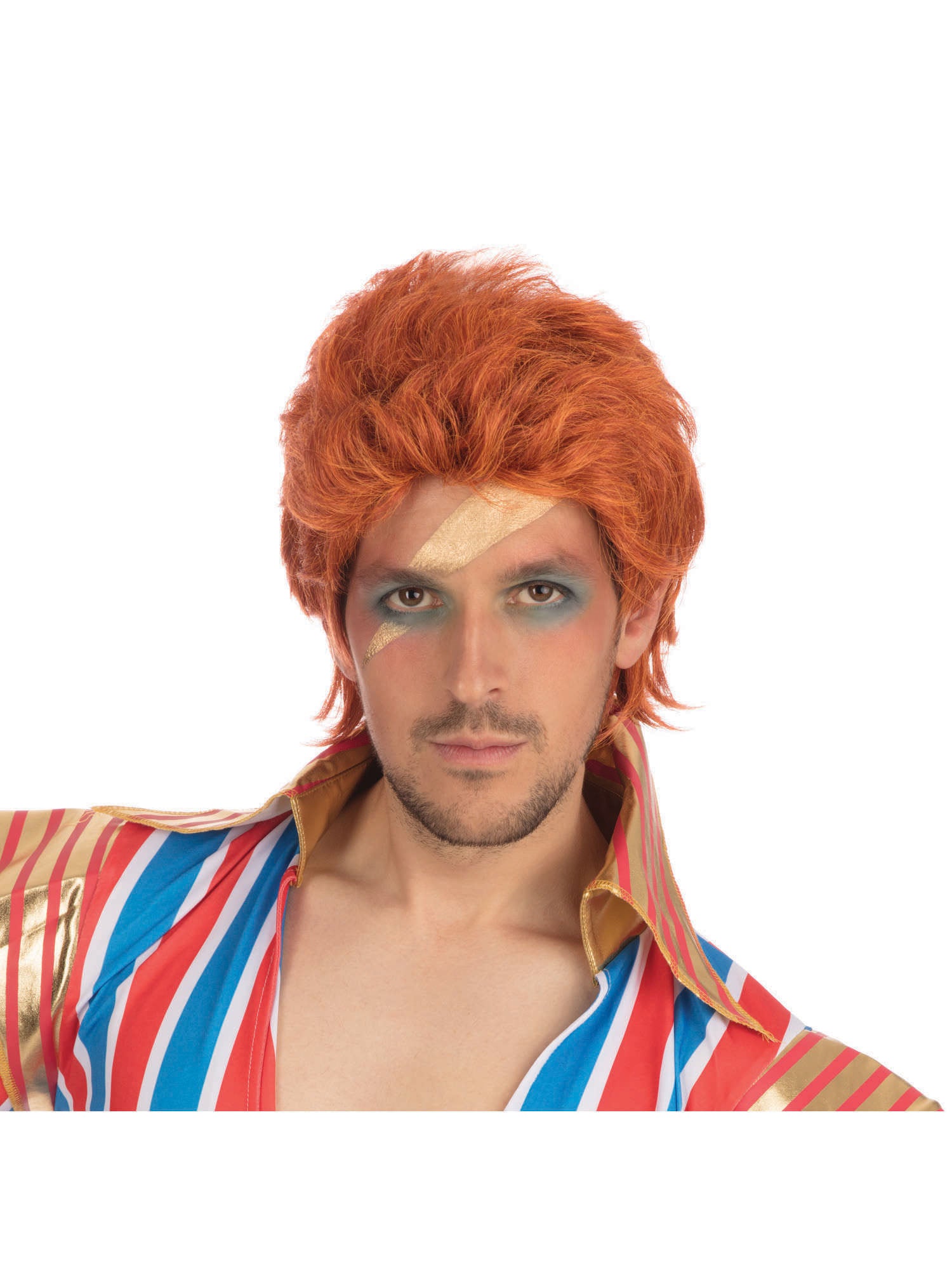 70S Rock Legend Wig (Orange) (Boxed)