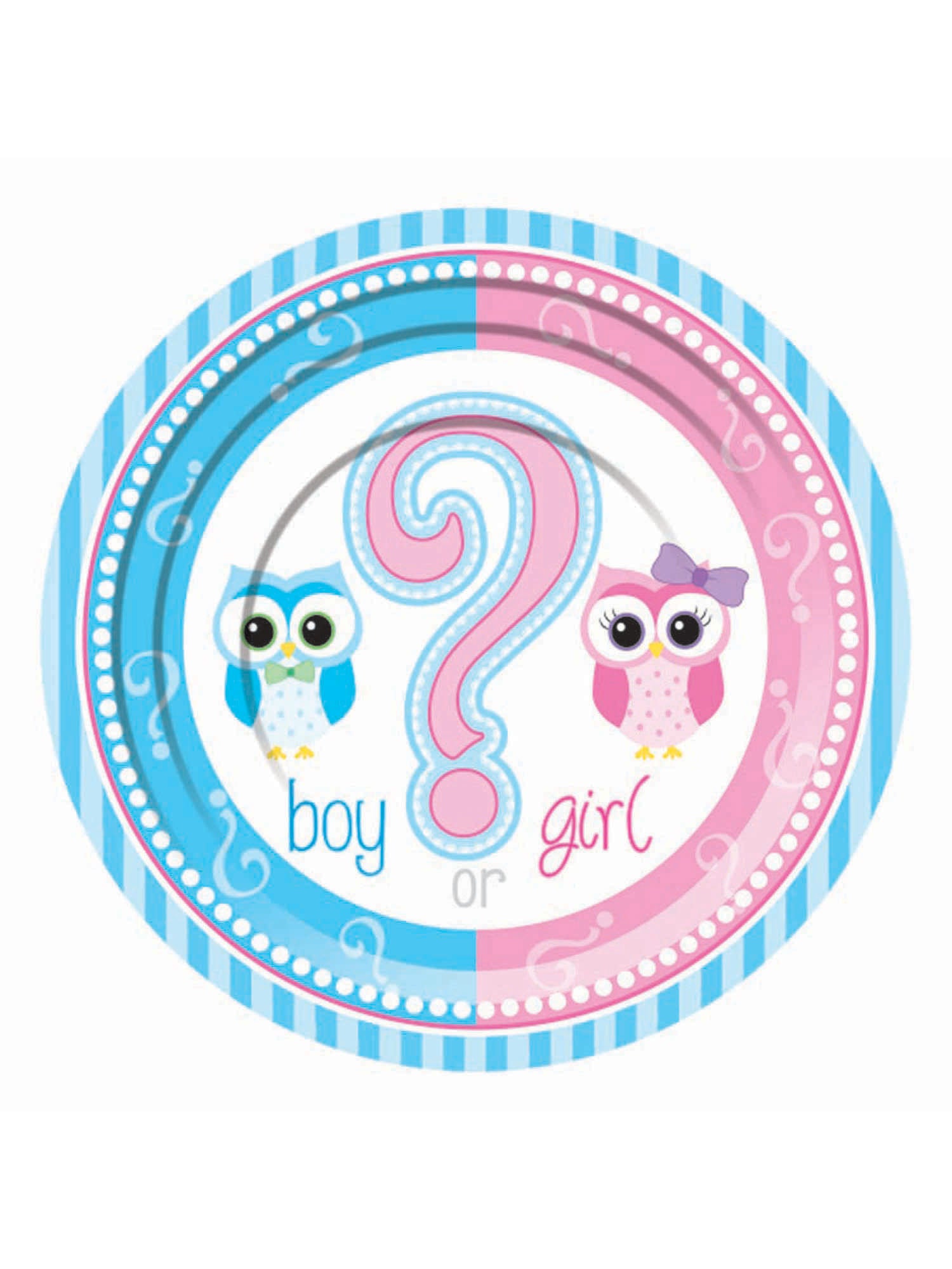 Gender Reveal 17cm Plates