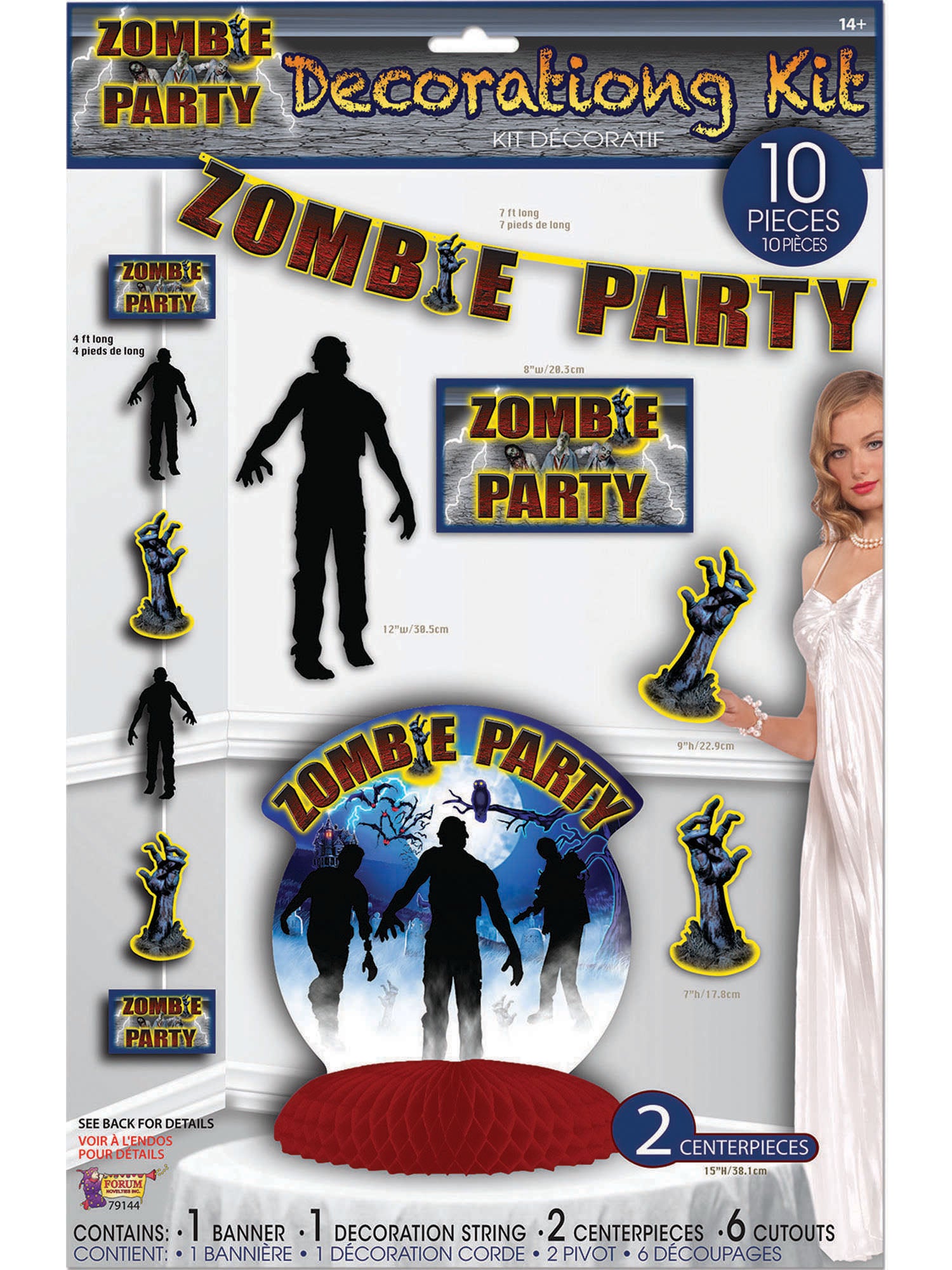 Zombie Party Decor Set 10Pc