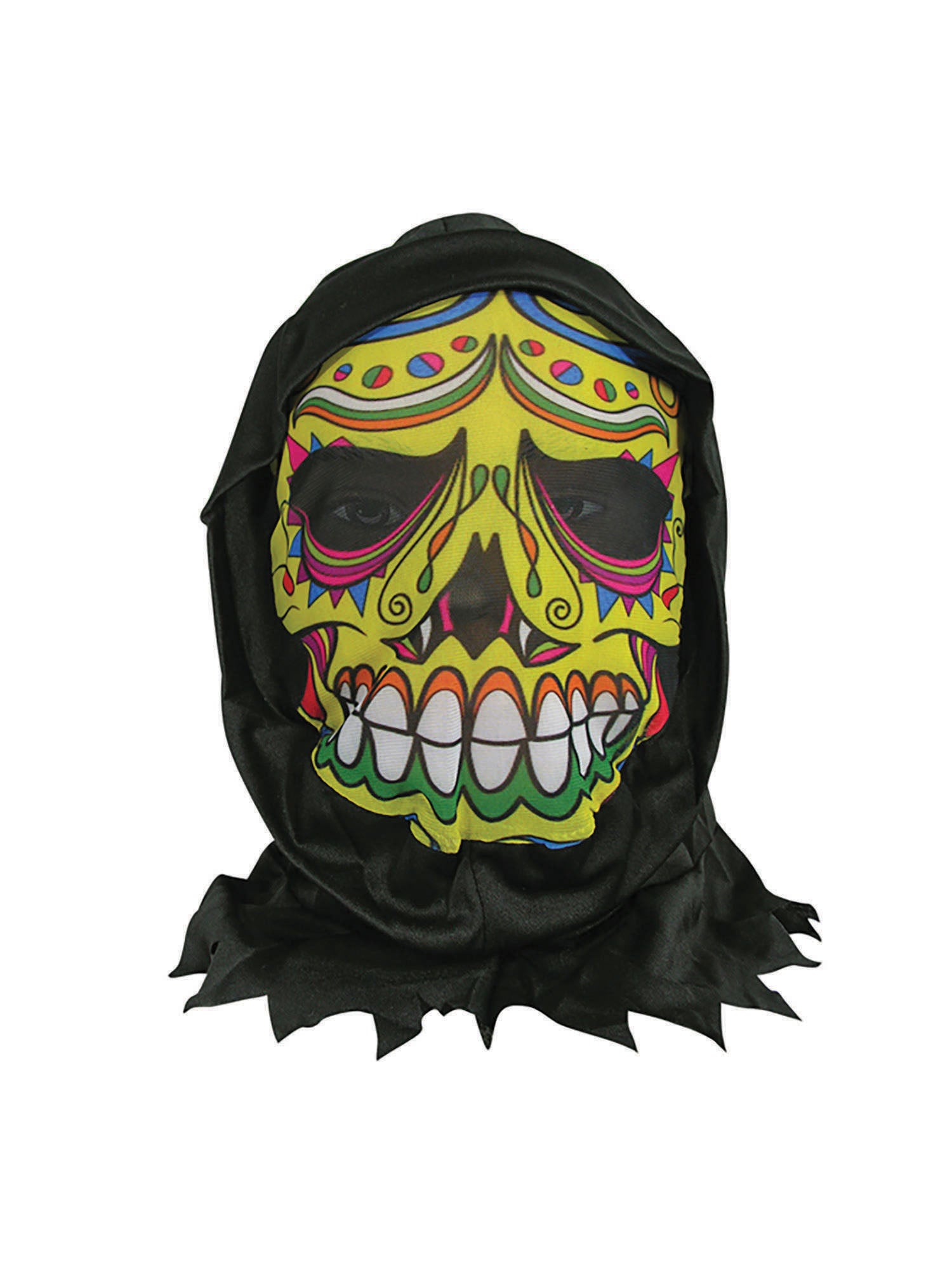 Skin Mask W/Hood Day of the Dead