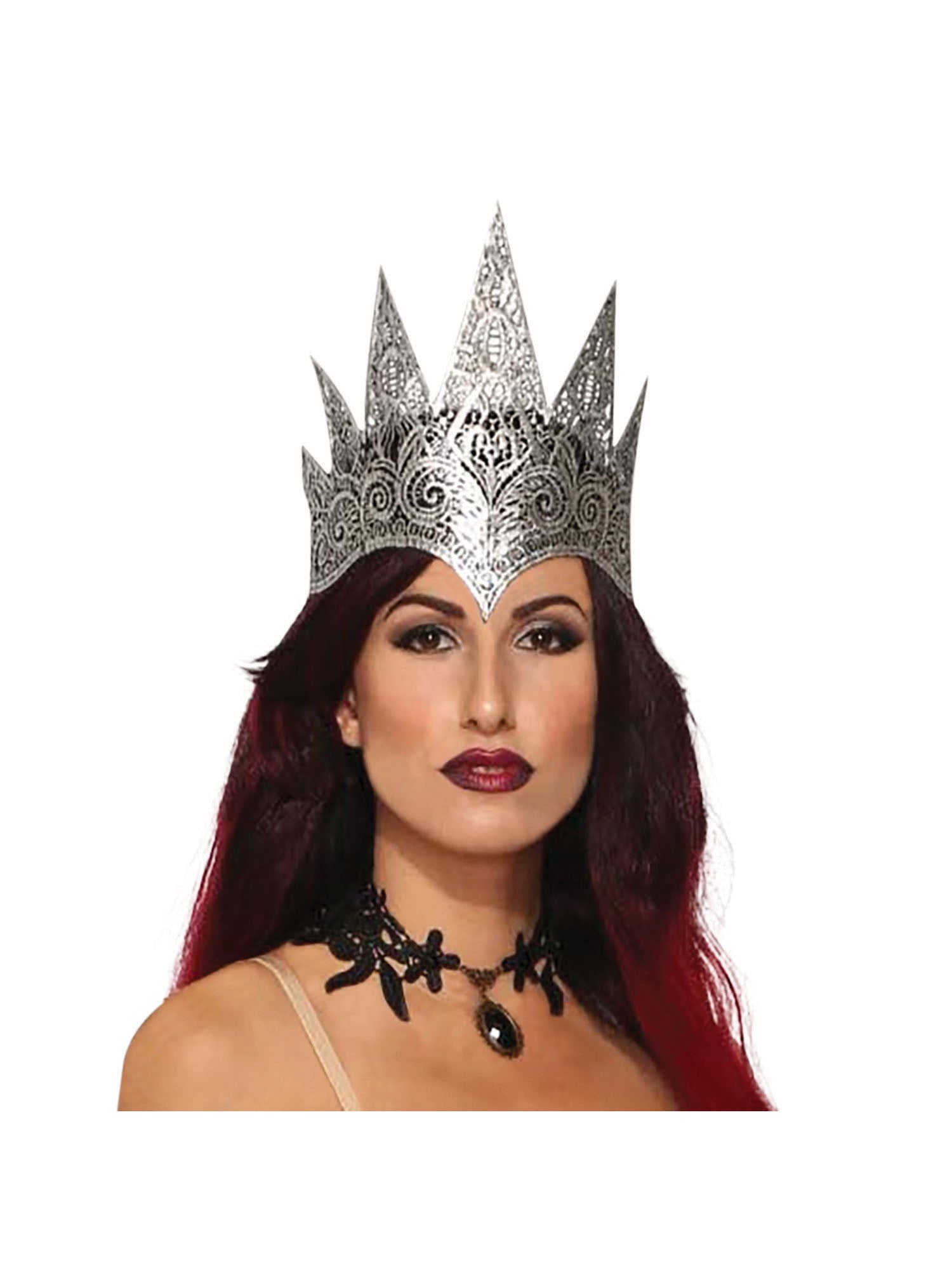 Lace Queen Crown Dark Royalty