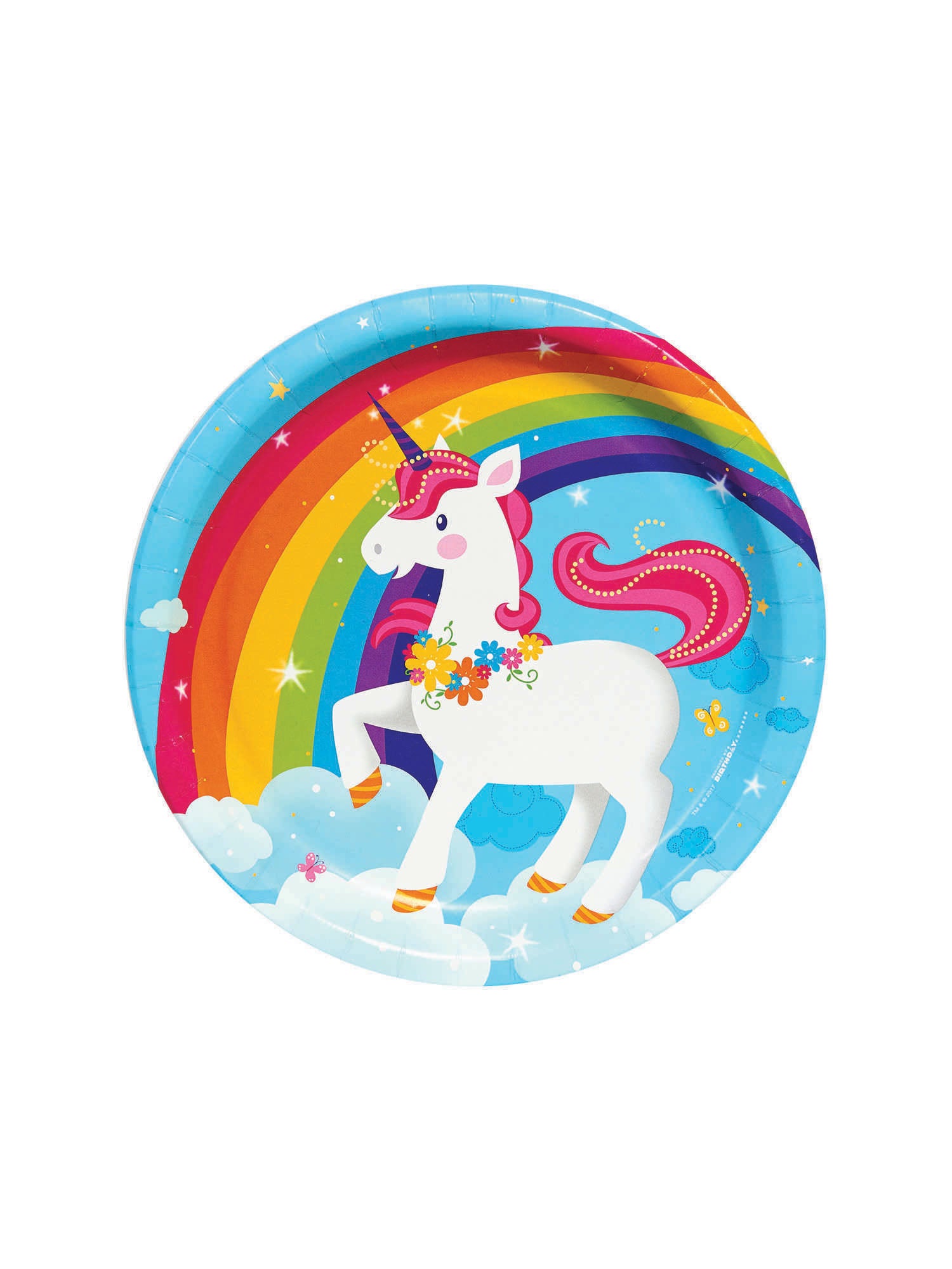Fairytale Unicorn Blue 22cm Plates