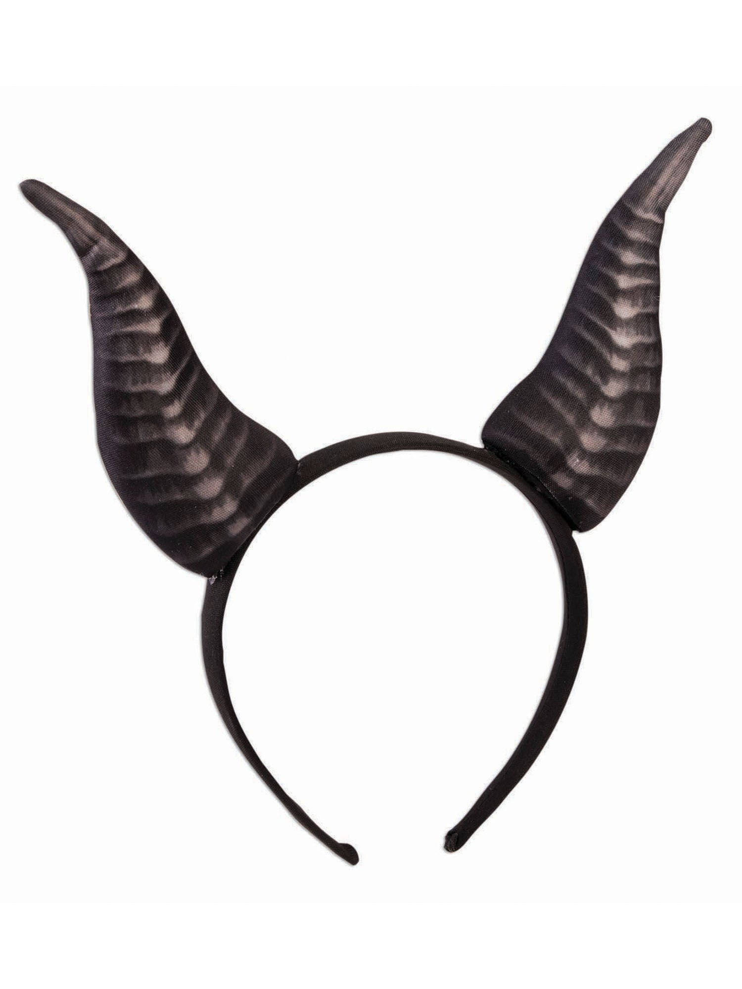 Demon Horns Headband Black