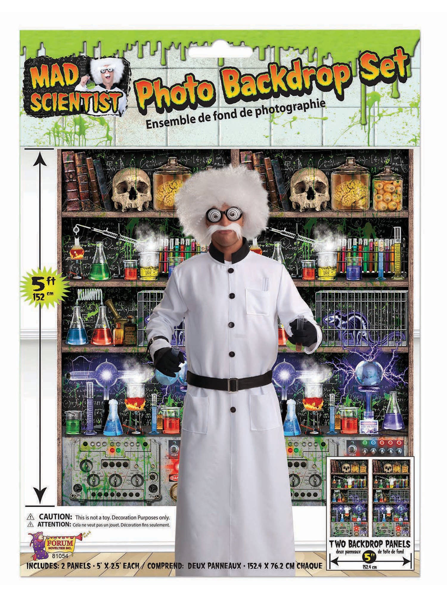 Mad Scientist Lab Back Drop