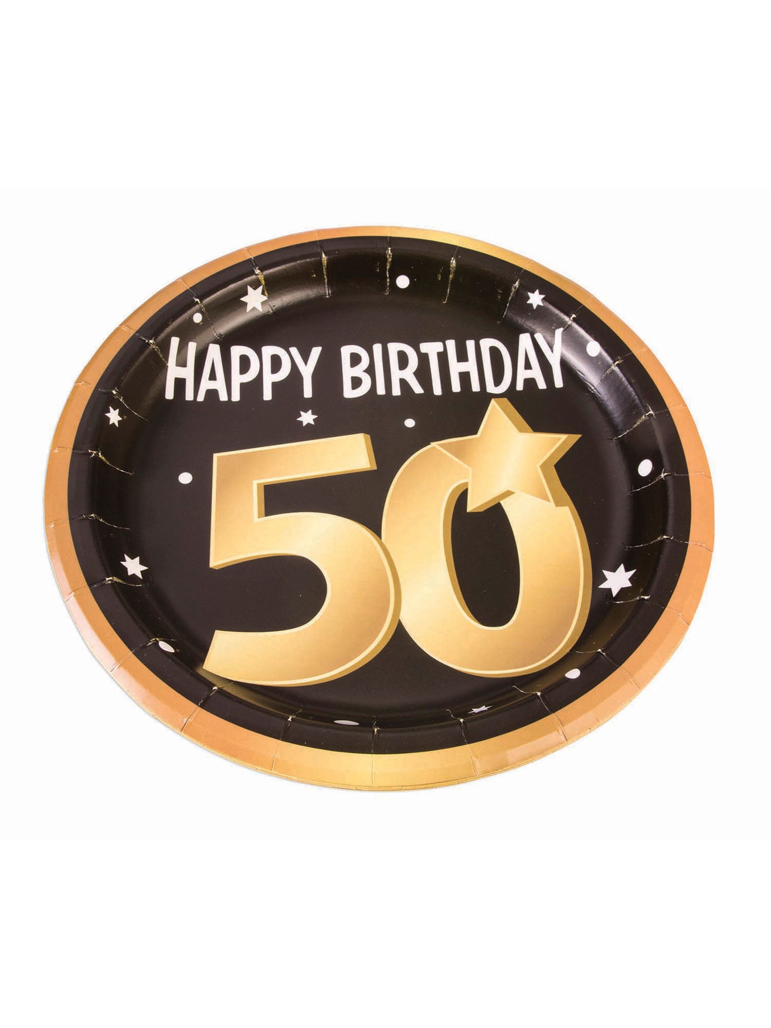 50Th Birthday Paper Plates 9" (8 In Pkt)