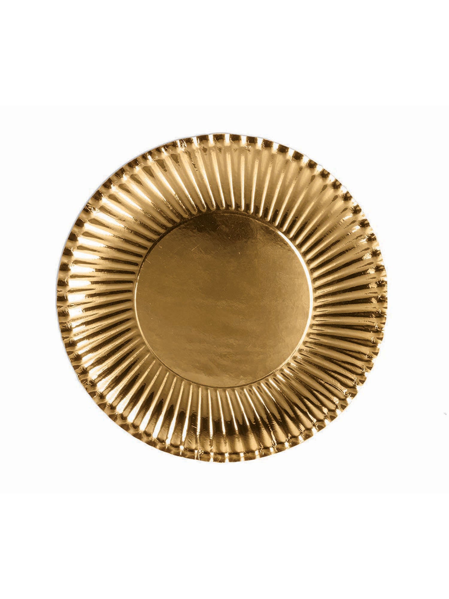 Gold Paper Plates Sml. (10 pack) 18cm
