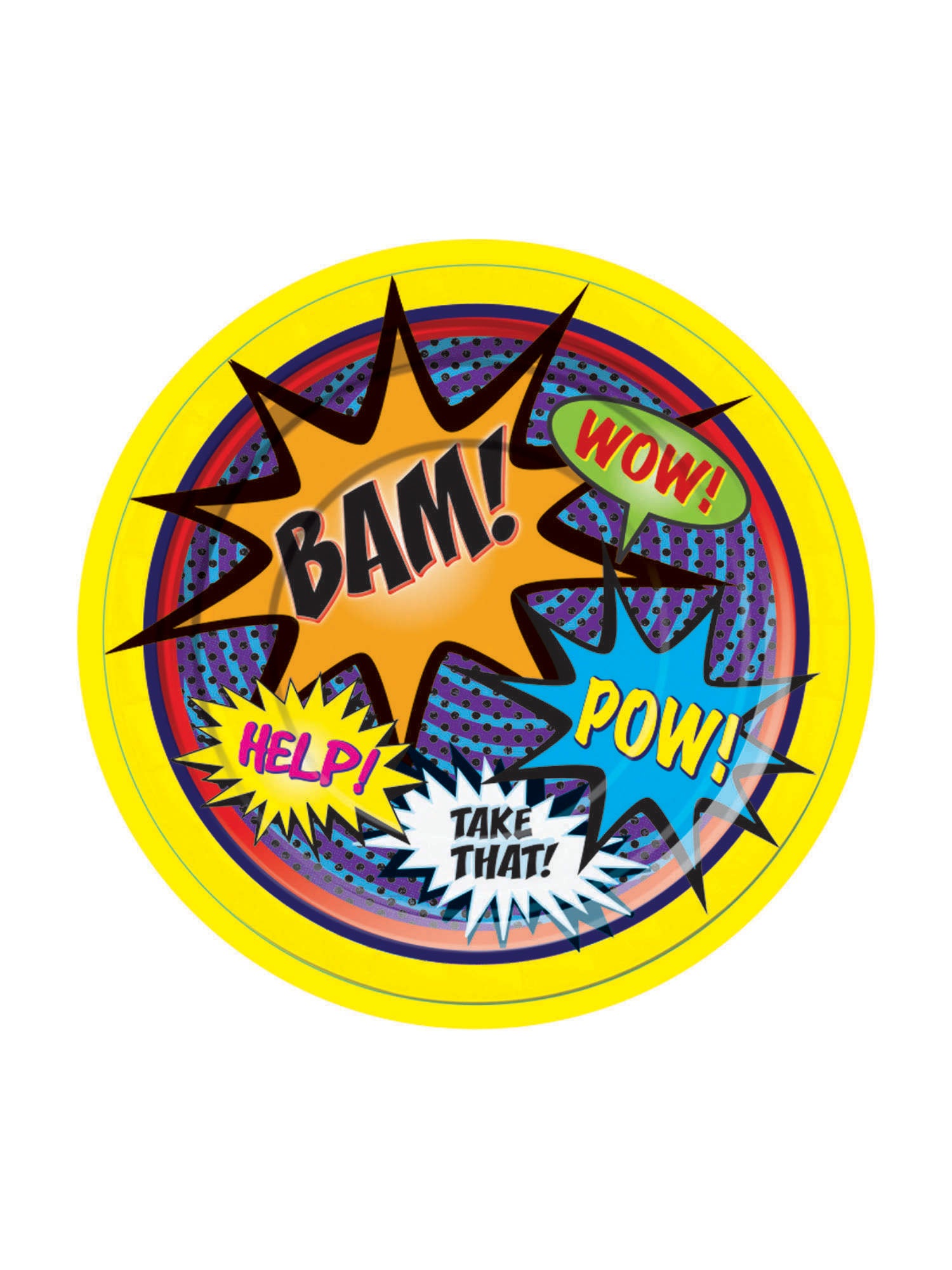 Super Hero Paper Plate 17cm