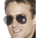 Sleek Silver Aviator Specs - Ultimate Uniform Accessory