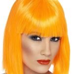 Vibrant Orange Glam Wig