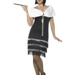 Vintage 1920s Flapper Black Costume