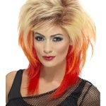 Retro Rockstar 80s Mullet Wig in Blonde