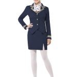 Stylish Airways Attendant Costume for Women - Complete Flight Attendant Set