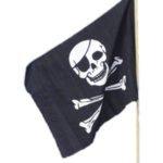 Pirate Flag, 45x30cm / 18inx12in, Black