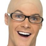 Shiny Bald Head Wig - Hilarious Party Accessory