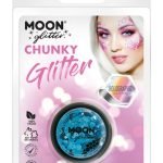 Moon Glitter Holographic Chunky Glitter, Blue